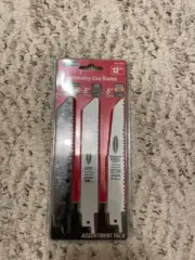 Reciprocating Saw Blades, Assortment Pack, 12 Pc.