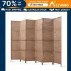 6 Panel Room Divider Screen 245x170cm Woven Natural Privacy Partition Home 6P-NT