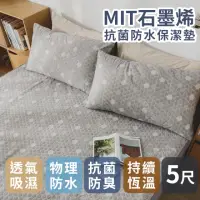 在飛比找momo購物網優惠-【絲薇諾】MIT石墨烯抗菌防水保潔墊(雙人5尺床包款)