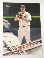 2017 Topps Jumbo 5x7 Jordan Zimmerman Tigers 40 #’d 02/49