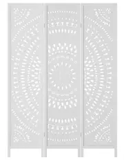 [Artiss] 3 Panel Screen Circle Room Divider in White