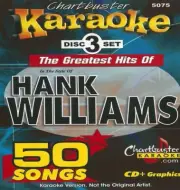 KARAOKE CD+G CHARTBUSTER HANK WILLIAMS 5075 NEW IN SEALED CASE 3 CDS w/song list