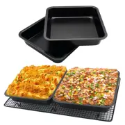 Mini Square Cake Pan 8 inch Cake Baking Pan Non-Stick Bakeware Cake Make Pan