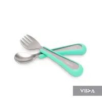 在飛比找momo購物網優惠-【VIIDA】Souffle 抗菌不鏽鋼叉匙組〔S〕(官方直