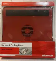 Microsoft Notebook Cooling Base Microsoft Hardware USB Powered Red Model 1388