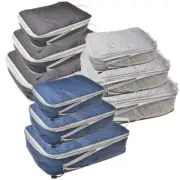 Set/3 Pieces Compressible Packing Travel Storage Bag Cubes Waterproof Suitcase N