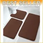 Comfort & Safety: 3-Piece Memory Foam Bath Mat Set – Non-Slip & Stain Resistant