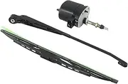 Universal 12V Windscreen Wiper Motor 105° Blade Wiper Arm with Blade Compatible with Tractor Boat RV Auto Accessories