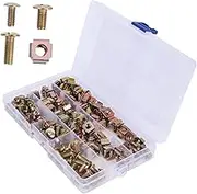 CATIEBYE Box Float Nut and Nut Screw for Racks and Cabinets Carbon Steel Assortment for Mounting Standard Equipment
