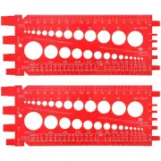 2 Pieces Nut Bolt Thread Gauge Screw Nut Size Thread Metric Checker Inch Plas...