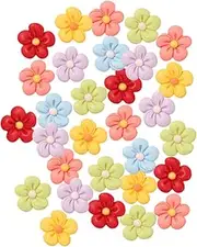 KAILIKETIY 50pcs Decorative Resin Flower Charms for DIY Crafts Phone Case Ornaments Hair Clip Decorations Random Styles for Creative Projects and Accessories