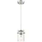 Nuvo Lighting 60/6736 Antebellum Mini Pendant Brushed Nickel and Clear