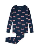 petit lem Boys' Fire Truck Print Pajama Set - Big Kid