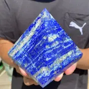2.3lb Natural Lapis Lazuli Pyramid Energy Quartz Crystal Tower Reiki Healing