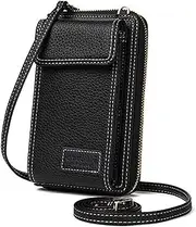 Cyber Sale Monday Deals Women Purse Leather Cellphone Holster Wallet Case Handbag Clutch Phone Pockets Small Crossbody Shoulder Bag Pouch for iPhone 11 Pro 8 Plus Xs Max X Xr 7/6 Plus Samsung