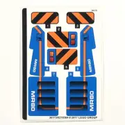 LEGO STICKER SHEET 42071 Dozer Compactor Technic Stickers Decals Construction