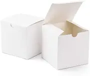 10-Pack White Square Gift Boxes - Wedding, Jewellery, Party Favours