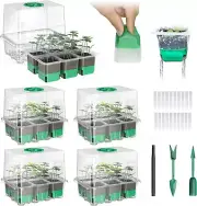Reusable Seed Starter Tray Seed Starter Kit Air Vent Humidity Dome Drain Hole