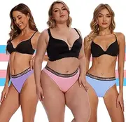 [tcomfifits] Thong Tucking Gaff Panties for Transgender Women-3 Pack