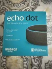 Echo Dot (3rd Gen)Smart Speaker New,Alexa,Charcoal,Free Shipping,Mic,Bluetooth,