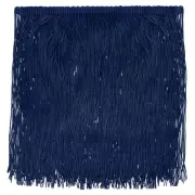 5 Yards 8 Inch Chainette Fringe Trim Tassel Sewing Trim, Navy