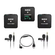 Rode Wireless GO II Dual Digital Wireless Microphone System with 2X Rode Lav Go