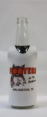 Hooters Bottle Koozie White "A Delightfully Double Decade" Arlington, Tx -NWOT