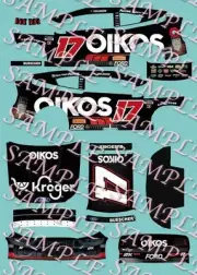 PreOrder 2025 Chris Buescher Oikos 1/64 Peel& Stick Decals