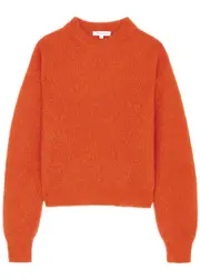 Veronica Beard Melinda Alpaca and Mohair-blend Jumper - Orange - M (UK12 / M) M (UK12 / M)