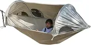 Hammock for Backpacking | Spaceship Shape Double Hammocks 2 Person,Portable Anti-gnat Camping Swinging Bed