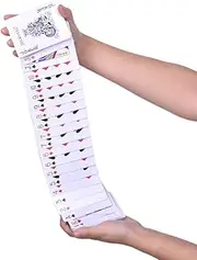 Electric Deck Acrobatics Waterfall Card Magic Tricks Special Deck Close Up Street Gimmick Illusion Prop Funny (Red)