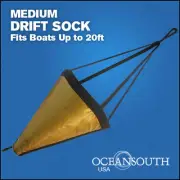 32" Drift Sock Sea Anchor Drogue, Sea Brake Fits Boats Up To 20' -Medium Size