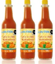 3X LOL TUN SALSA CHILE HABANERO / ORANGE HABANERO HOT SAUCE