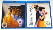 Disney Blu-ray DVD Lot - Snow White and the Seven Dwarfs & Beauty and the Beast