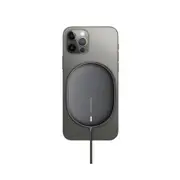 15W Lightweight Magnetic Wireless Charger Mobile Charger Slim Magnetic Fast Charging Suitable for IPhone 12 Series-Black