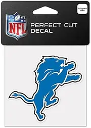 Wincraft Detroit Lions Perfect Cut Color Decal 4" X 4" New Wall Decal NFL