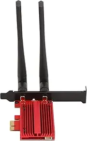 RIZGHWOY WiFi 6 Adapter 3000Mbps PCIE Wireless Network Card, Fast Heat Dissipation, BT 5.2 Connection, 10/11 Compatible