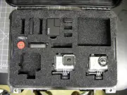 Yellow Pelican 1450 Professional 3 GoPro Hero 12 11 10 9 8 7 6 5 case +nameplate