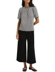 [Marcs] Lainey Felted Wool Culotte in Black