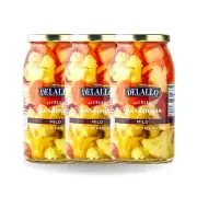 DeLallo Mild Giardiniera, 25.5 oz. Jar, Zesty Mixed Vegetable Condiment (3-Pack)