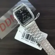 CASIO Watch ORIGINAL AQ-230A-1D Retro Vintage Series Digital Unisex SILVER