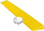 Portable Entry Ramps for Wheelchair Doorways Threshold Ramps 2in/3in/4in Rise Lightweight Plastic Ramp for Scooters/Wheelchairs/Walkers/Steps(Yellow,100 * 19.5 * 9cm)
