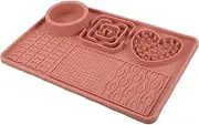 WEKAMOS Dog Feeding Mat Licking Pad for Slow Feeding Textured Design Reduces Bloating for Training Suction Cup Base for Stability Easy to Clean and Reuse