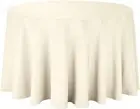 10-Pcs 108" Inch round Polyester Cloth Fabric Linen Tablecloth - Wedding Recepti