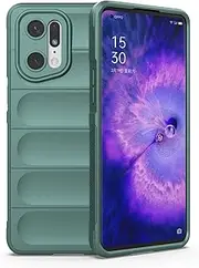 Compatible with Oppo Find X5 Pro 5G Camera Protection Case Cover,Compatible with Oppo Find X5 Pro 5G Shockproof Case Green