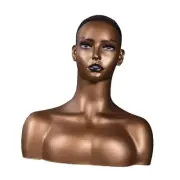 Realistic Mannequin Head Smooth Wig Head Stand for Jewelry Earrings Necklace