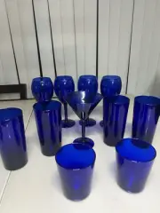 Libby Cobalt Blue Metropolitan Water Glasses Ice Tea Tumblers Various Pieces