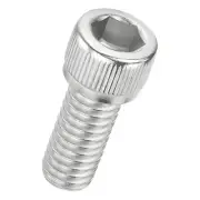 20pcs Socket Head Cap Screws - [3/8"-16 x 7/8"] 304 Stainless Steel, Silver