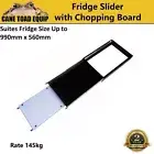 Steel Fridge Slide With Extendable Table & Cutting Board Rated 145KG fit Waeco E