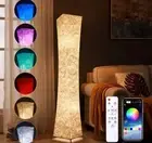 LED Floor Lamp, Soft Light Corner Light, 52'' Tall RGB Changing Dimmable with AP